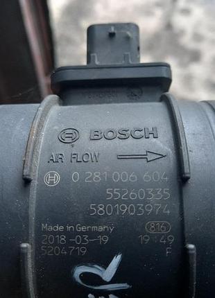Дмрв расходомер воздуха fiat ducato 0 281 006 604, б/у оригинал
