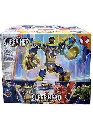 Конструктор super hero spider-blame «spider man mighty battle armor», 248 деталей