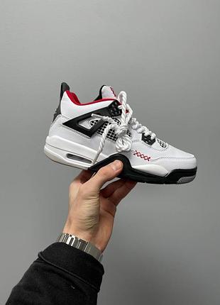 Кроссовки женские nike jordan 4 chunky lace «white black’