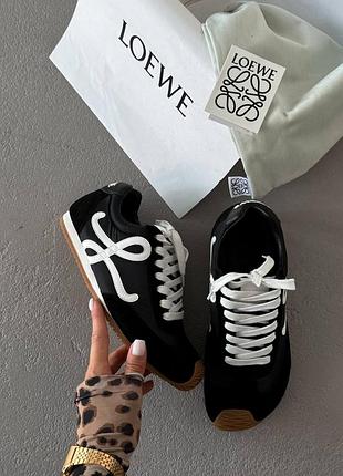 😍 женские кроссовки loewe ballet runner 2.0 black