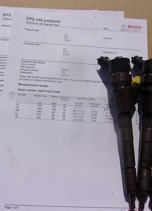 Форсунка дизельна toyota yaris 1.4 d 0445110214
