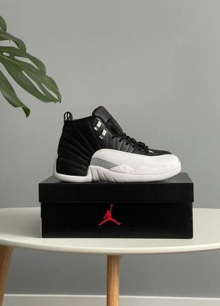 Кроссовки мужские nike air jordan 12 retro playoffs black/white