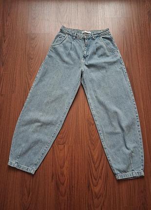 Джинси balloon zara жіночі голубі eur 34 usa2 mex 24