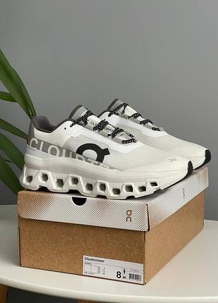 Кроссовки мужские on cloudmonster white grey