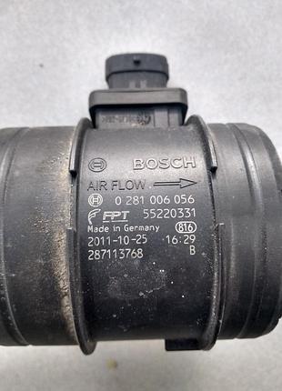 Дмрв расходомер воздуха fiat 0281006056 ducato boxer 55220331, б/у оригинал