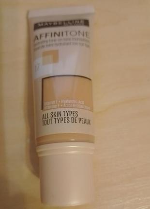 Maybelline new york affinitone 17, тональний крем,тон 17, новый 2