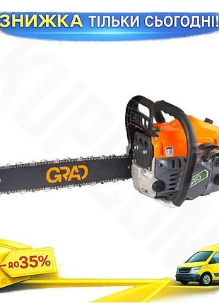 Ku бензопила цепная grad universal fit 2.6квт шина 45см для обрезки деревьев и распиловки древесины uni2l_k