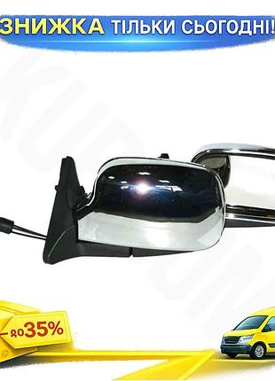 Зеркала наружные ваз 2107 chrome сферические abs пластик с регулировкой тросиковый рычажок пара ku-22