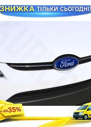 Накладка на решетку 2шт omsa line для ford fiesta 2008-2017 хромированная защита от повреждений и корроз ku-22