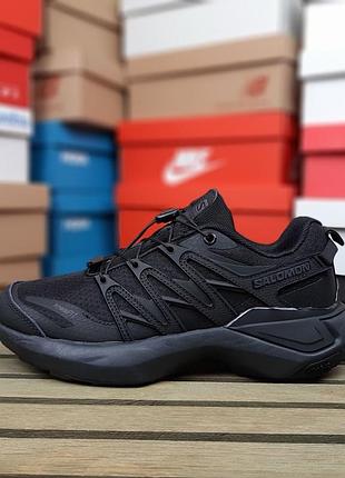 Жіночі кросівки salomon xt pu re advanced black саломон чорного кольору