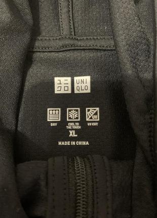 Чоловіче спортивне зіп-худі uniqlo airism uv protection full-zip hoodie.