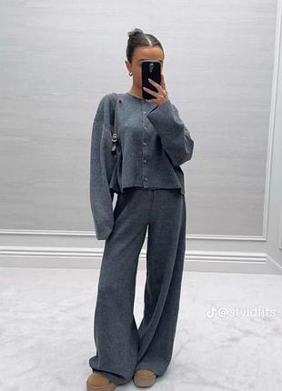Трикотажні штани палаццо boohoo