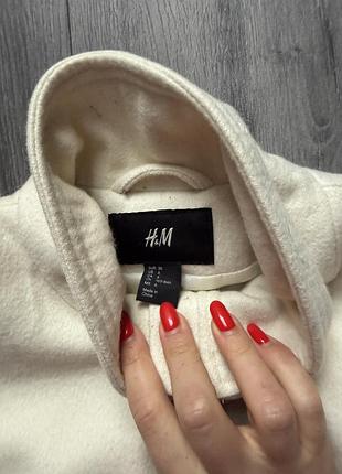 Стильне та елегантне кремове пальто від h&m 5