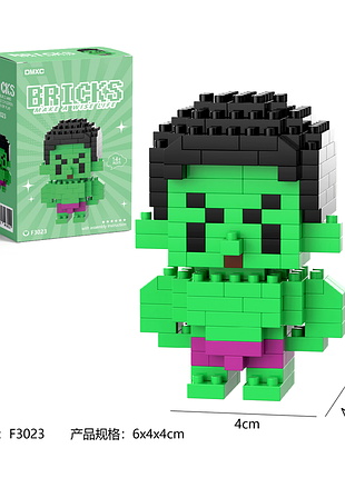 Конструктор bricks «халк» 6×4×4 см f3023