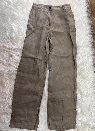 Лляні штани zara xs 2