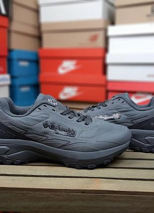 Зимние мужские кроссовки columbia montrail gore-tex termo winter grey серого цвета термо