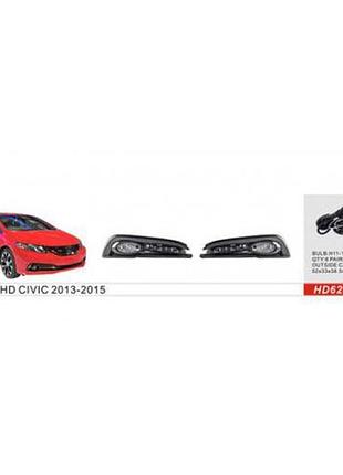 Фары доп.модель honda civic/2013-15/hd-623/h11-12v55w/эл.проводка
