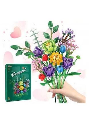 Конструктор «bouquet flowers букет цветы», 655001, 999 деталей