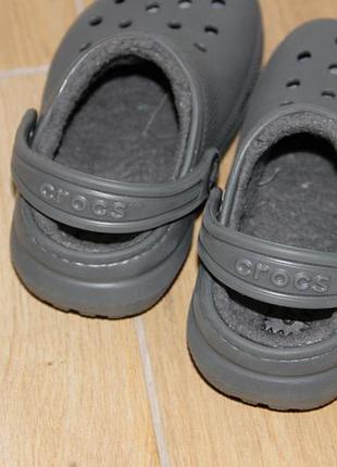 Утепленные сабо crocs 15,5см 2