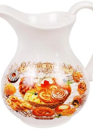 Ku кувшин home baking universal fit 1200мл керамический для сока и напитков без крышки посуда для кухн uni2l_k