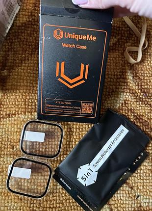 Захисний чохол-бампер uniqueme для apple watch 46mm (комплект 2 шт.)