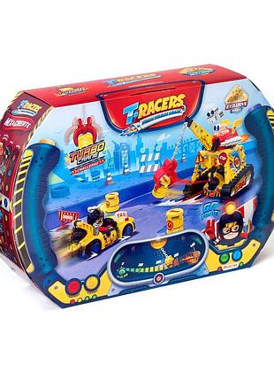Ku ігровий набір t-racers universal fit турбокран машинка-конструктор для дітей 3 роки гонщик з краном uni2l_k