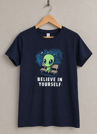 Кумедна футболка believe in yourself