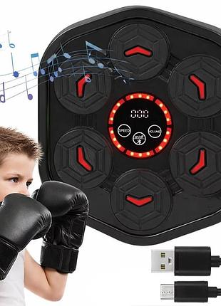 Боксерська музична мішень mra24-dc-08, 6 кнопок, bluetooth, з рукавичками