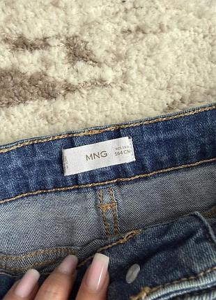 Джинсова мініспідниця mango, xs, синя 2