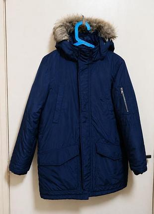 Зимняя курточка h&amp;m, на 10-11 лет