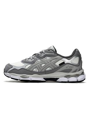 Теплые кроссовки мужские asics gel-nyc, серые термо кроссовки найк, осень зима