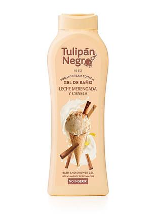 Гель для душу tulipan negro yummy cream аромат "молочне безе" 650 мл