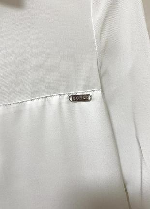 Біла шифонова блуза guess. 4
