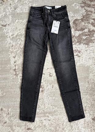 Нові джинси zara skinny fit чорні, розмір 34, з бірками