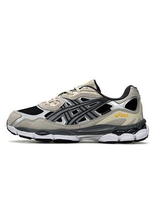 Теплые кроссовки мужские asics gel-nyc, бежевые термо кроссовки найк, осень зима