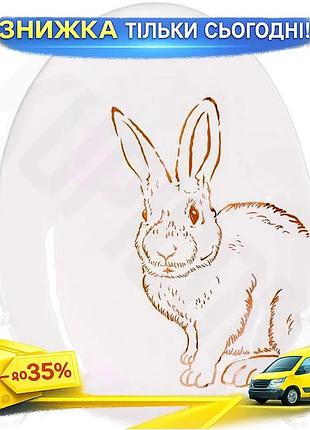Ku набор керамических овальных universal fit блюд bunny 6 штук белый с золотом для сервировки стола по uni2l_k