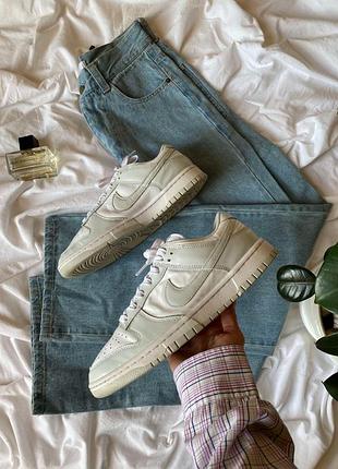 Кожаные кроссовки nike w dunk low 45 29см.