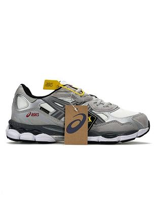 Теплые кроссовки мужские asics gel-nyc, серые термо кроссовки найк, осень зима