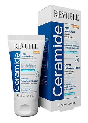 Зволожуючий крем для обличчя revuele ceramide spf25, 50 мл