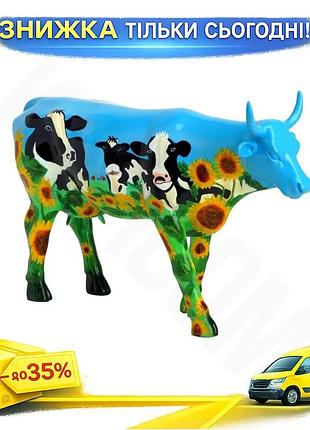 Ku статуэтка коллекционная корова universal fit cow barn полирезин большая фигурка для декора интерьер uni2l_k