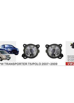 Фари дод.модель vw polo 4 2005-09/transporter t5/skoda fabia/vw-269/9006-12v55w/ел. дріт