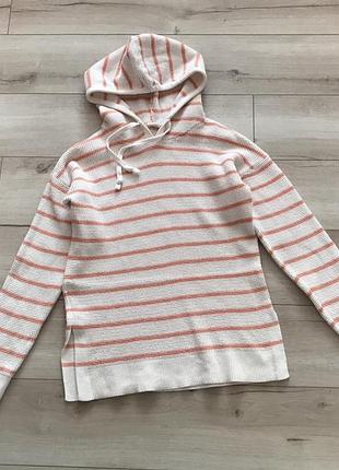 Худі gap в смужку (розмір xs / 42) | в'язана кофта з капюшоном