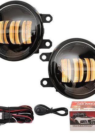 Фары доп.модель toyota cars/ty3032-led/12v6w/3000k&6000k/эл.проводка