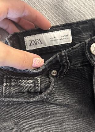 Джинсові шорти для дівчинки 6 років zara 3