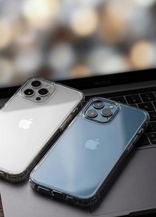 Чохол iphone 12, iphone 12 promax, iphone 13🤍чохли для айфона, силіконовий, якісний, закрита ділянка камери - tpu space case transparent