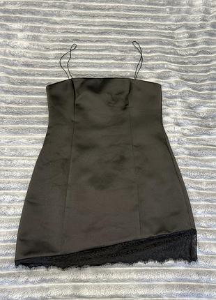 Коротка жіноча сукня zara чорна розмір l