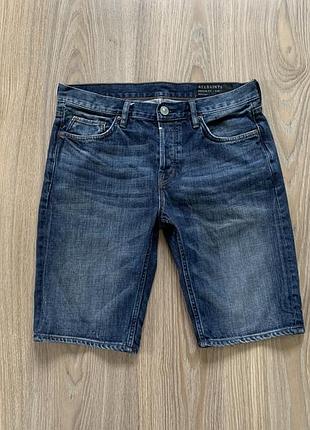 Мужские джинсовые шорты в клетку allsaints switch fit