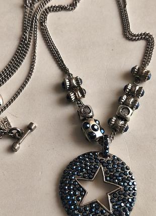 Винтажное массивное колье rodrigo otazu с кристаллами swarovski и звездой, оригинал