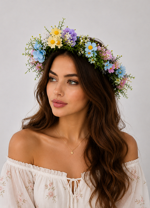 Цветочный венок на голову 🌸 2