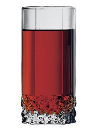 Ku набор высоких стаканов universal fit valse 293 мл 6 шт для коктейлей и напитков long drink прозрачн uni2l_k